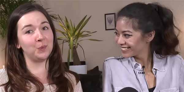 หนังเลสเบี้ยนโป้ สองสาวลูกครึ่งเล่นเสียว สลับกันดูดหีเลียแคมเสียวน้ำแตกเสียว ๆ