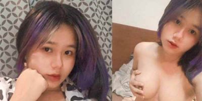 รูปโป๊ของไทย สาวไทยผมม่วงแหวกนม แหวกหีใหญ่ ๆ โชว์น่าดูดมาก ๆ