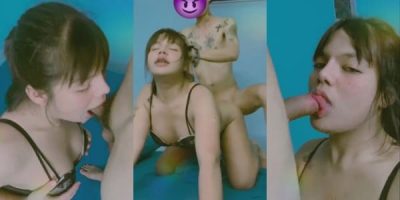 รูปหีผู้หญิง วัยรุ่นเงี่ยนหีโม๊คควยแฟน สาวหุ่นอวบเงี่ยนหีสักลายเต็มหลังโคตรน่าเย็ด อมควยแฟนโชว์